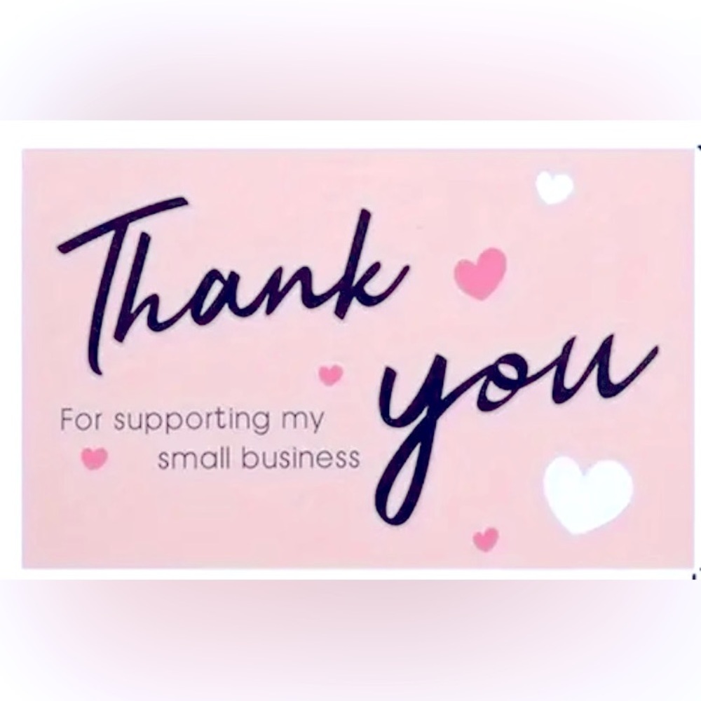 50‎ Pink Thank You Cards